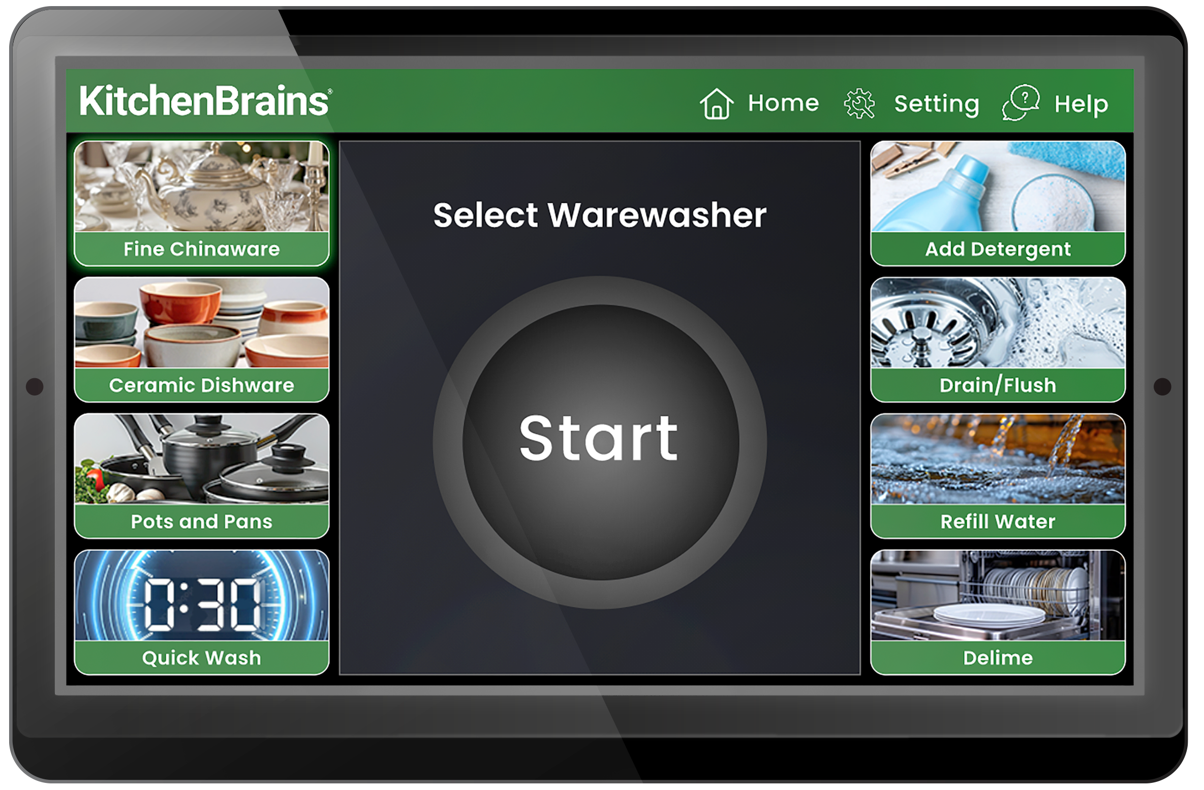 Appliance Touchscreen Control - Dishwasher